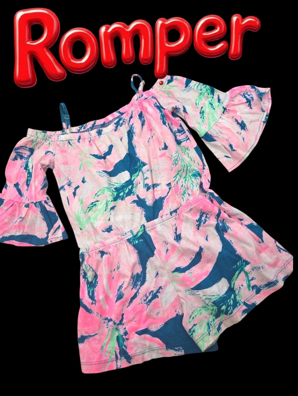 *1510 Lilly Pulitzer romper used once Girls S 4-5